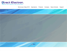 Tablet Screenshot of directelectron.com